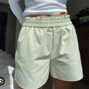 Djerf Avenue Breezy Shorts Mint Green Size XXS